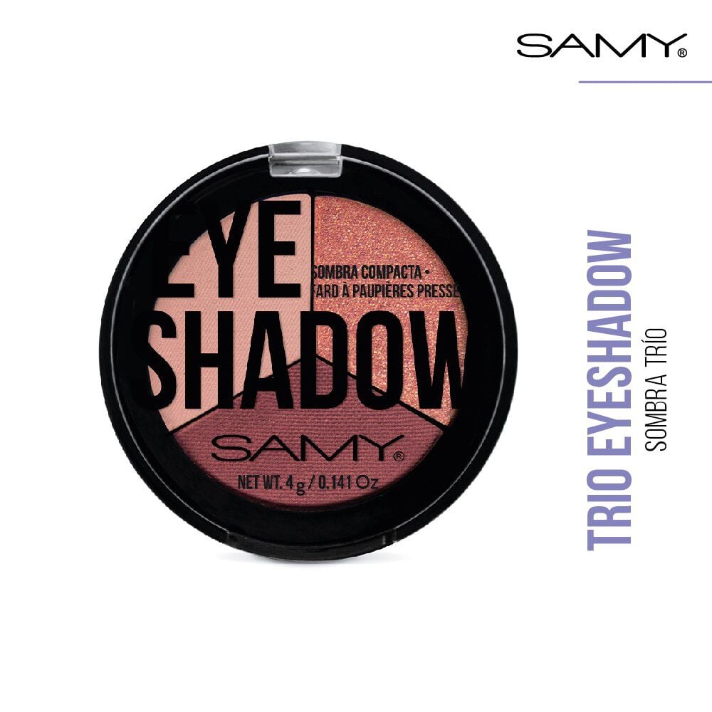 Eye Shadow Sombra Trio Compacta Tono N.19 Rose Cheri 4 gr