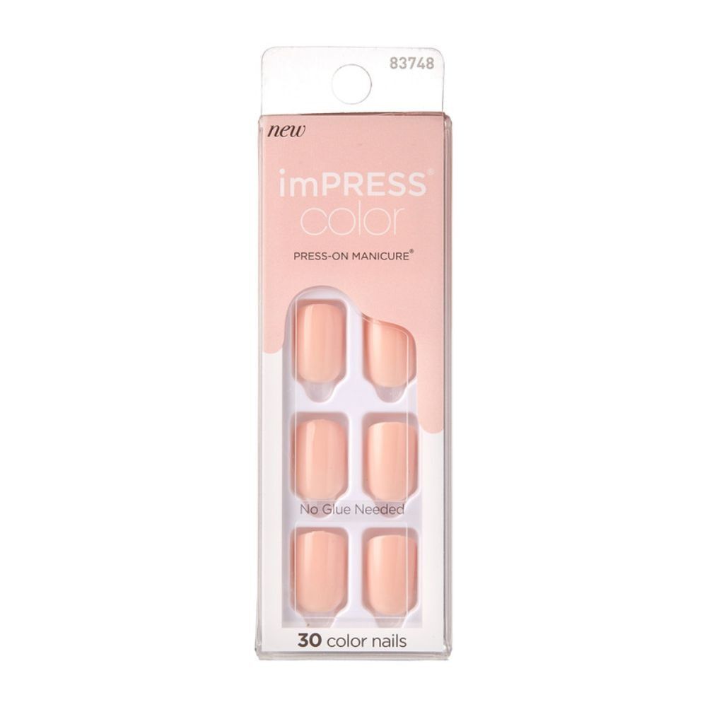 Uñas Postizas Impress Color Peevish Pink X30