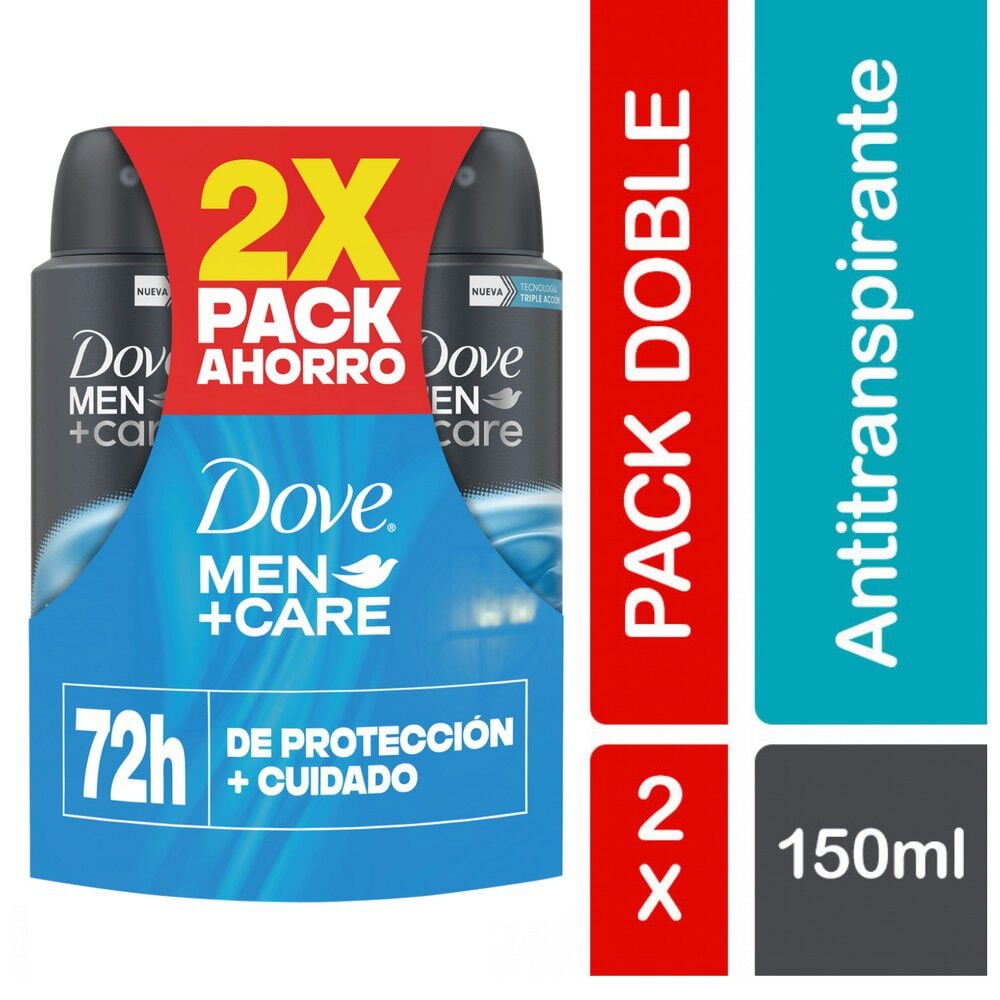 Pack Men Aerosol 2 unidades Invisible Dry 89 grs
