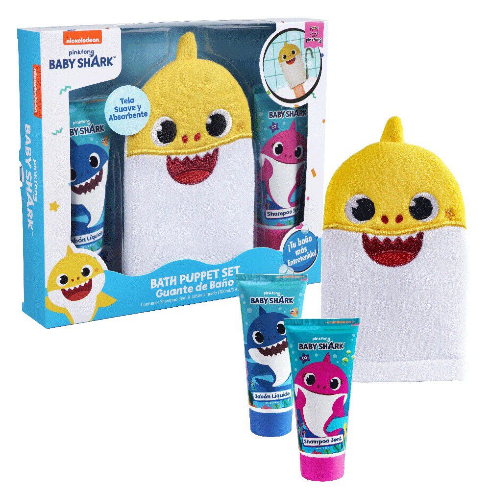 Set-Guante-de-Baño-Baby-Shark-imagen-2