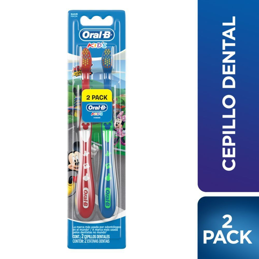 Cepillos Dentales Kids Mickey 2 Unidades