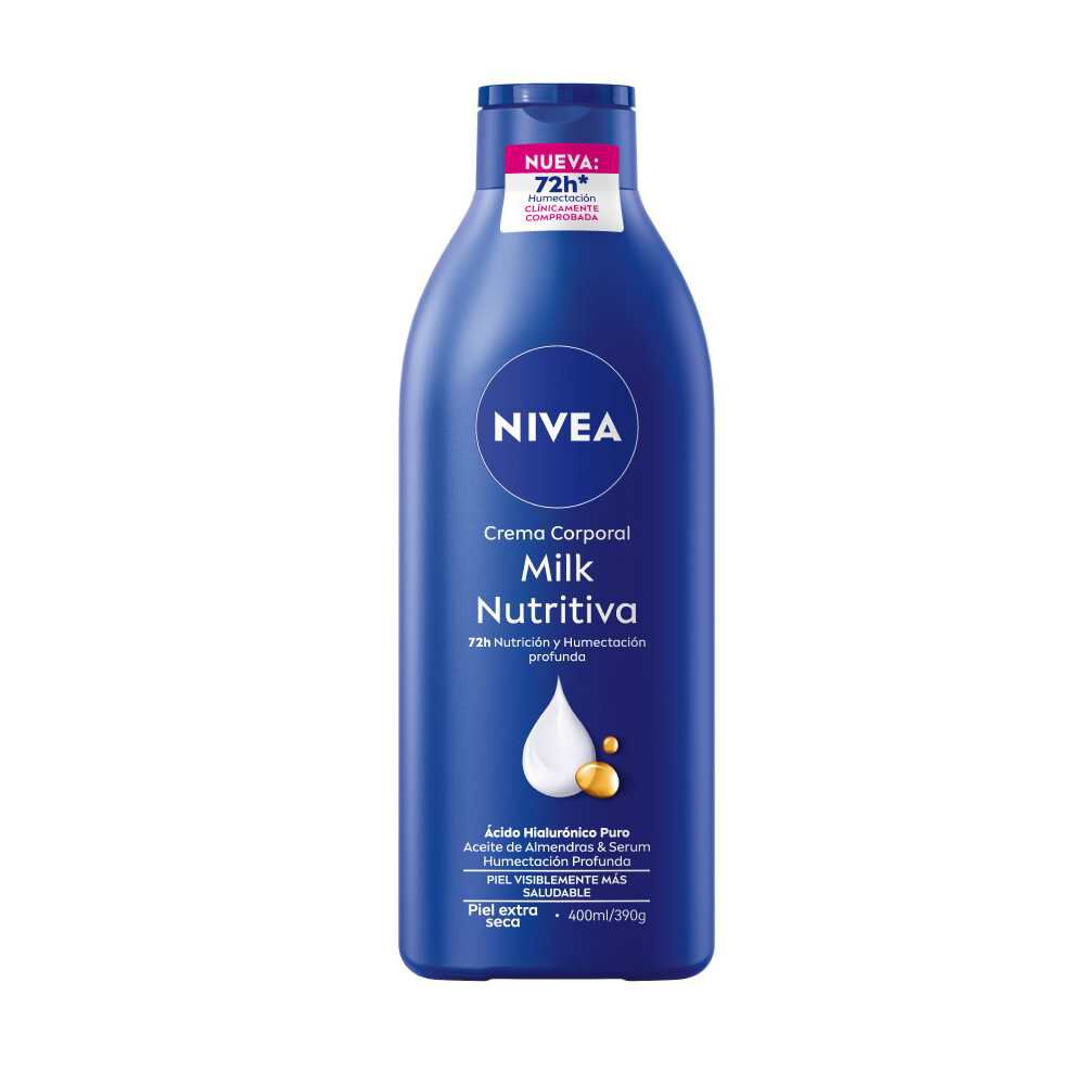 Crema Corporal Milk Nutritiva Piel Extra Seca 400 Ml