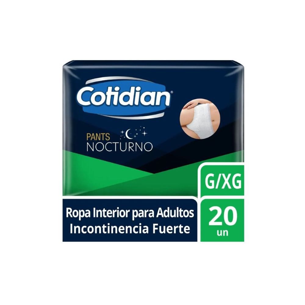 Ropa Interior Desechable Nocturna Talla G/Xg 20 Unidades