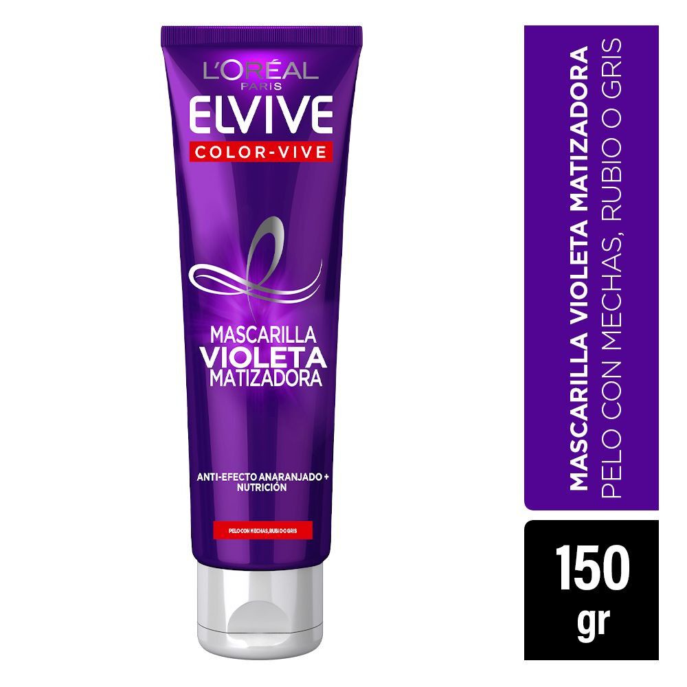 Calificación Día del Niño foro Color-Vive Máscara Morado Matizadora Efecto Anaranjado Nutri 150 mL