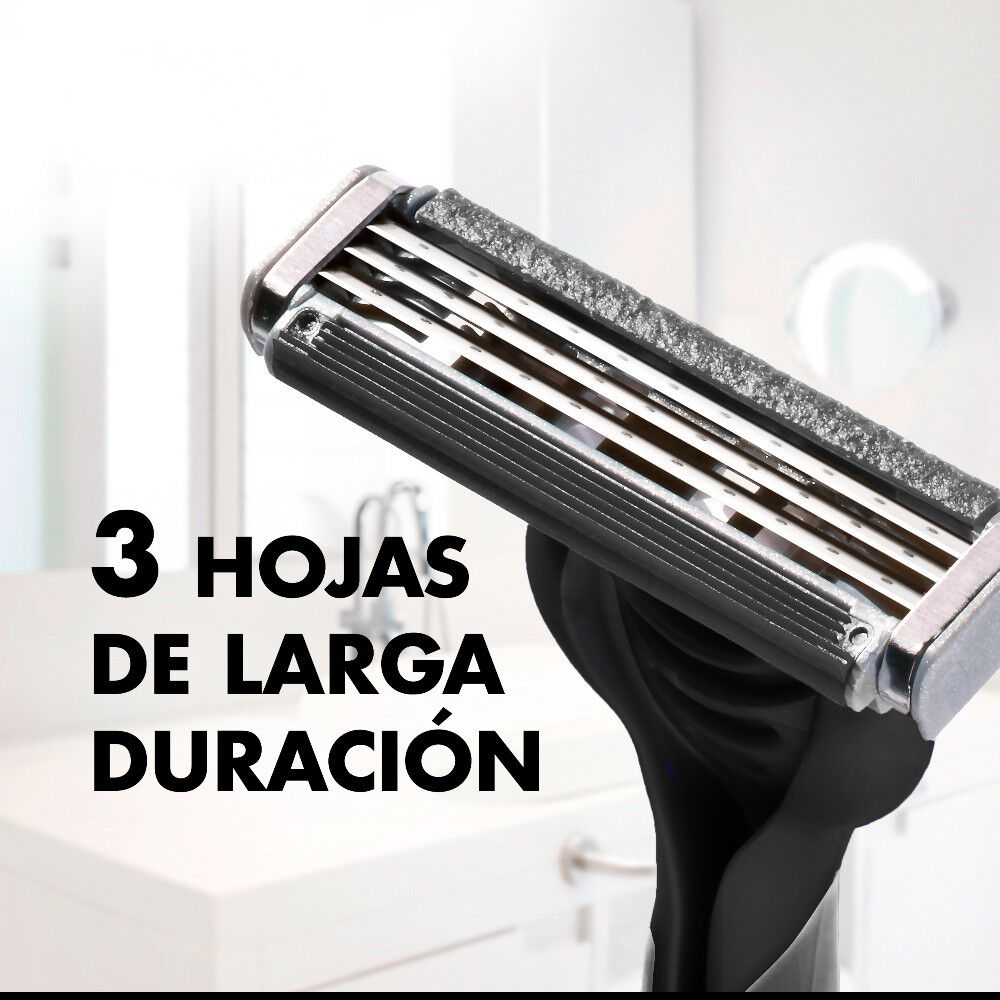 Máquina-de-Afeitar-Prestobarba-3-Carbono-con-Carbón-Activado-8-Und-imagen-5
