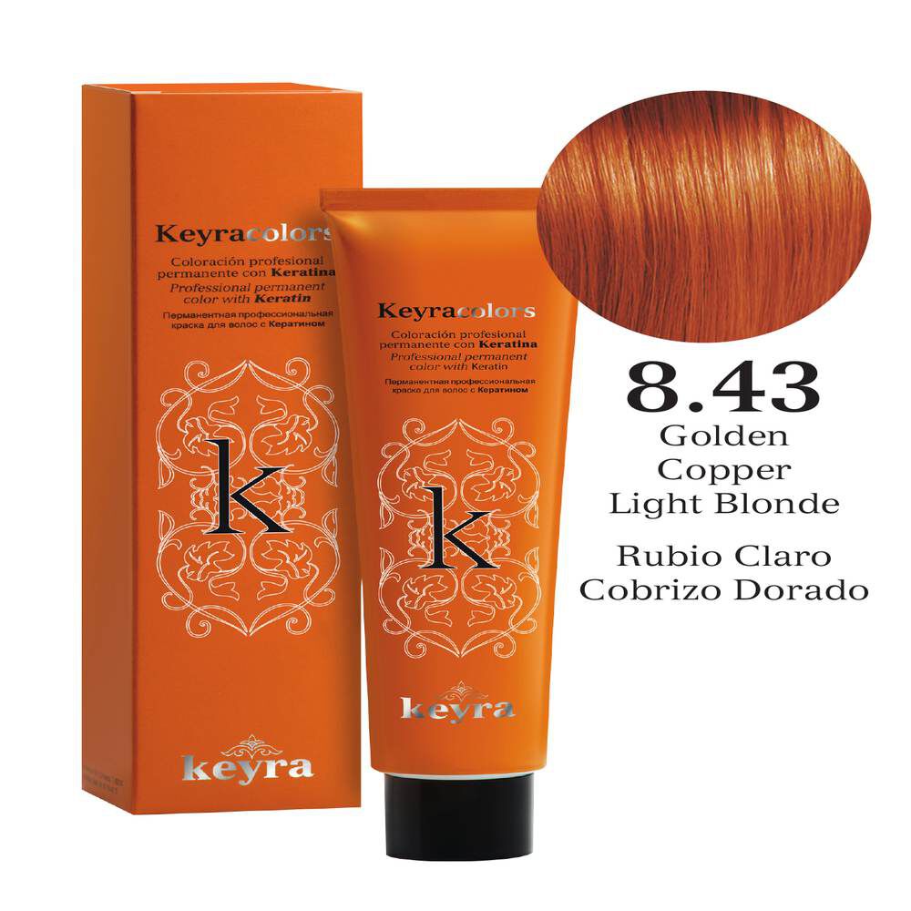 Coloración permanente 8.43 (Hair Color) 100Ml