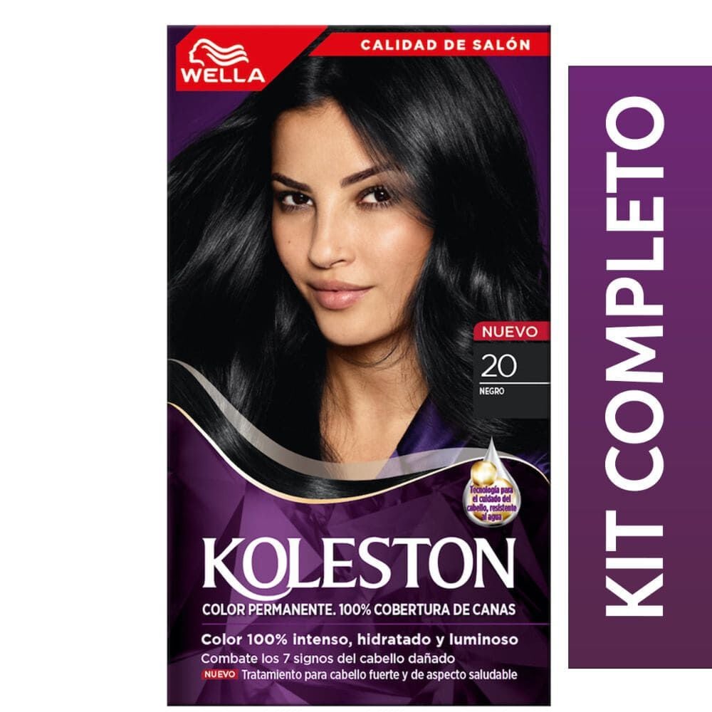 Tintura Permanente Kit 20 Negro 