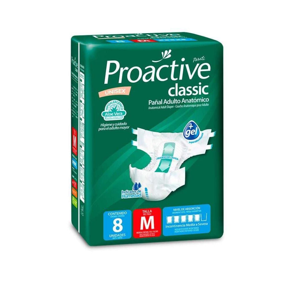 Classic Panal Adulto Anatómico con Aloe Mediano 8 Und