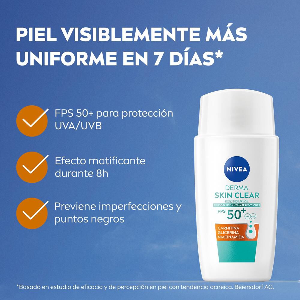 Derma-Skin-Clear-Protector-Solar-Facial-Fluido-Diario-Anti-Imperfecciones-Fps-50+-40Ml-imagen-3