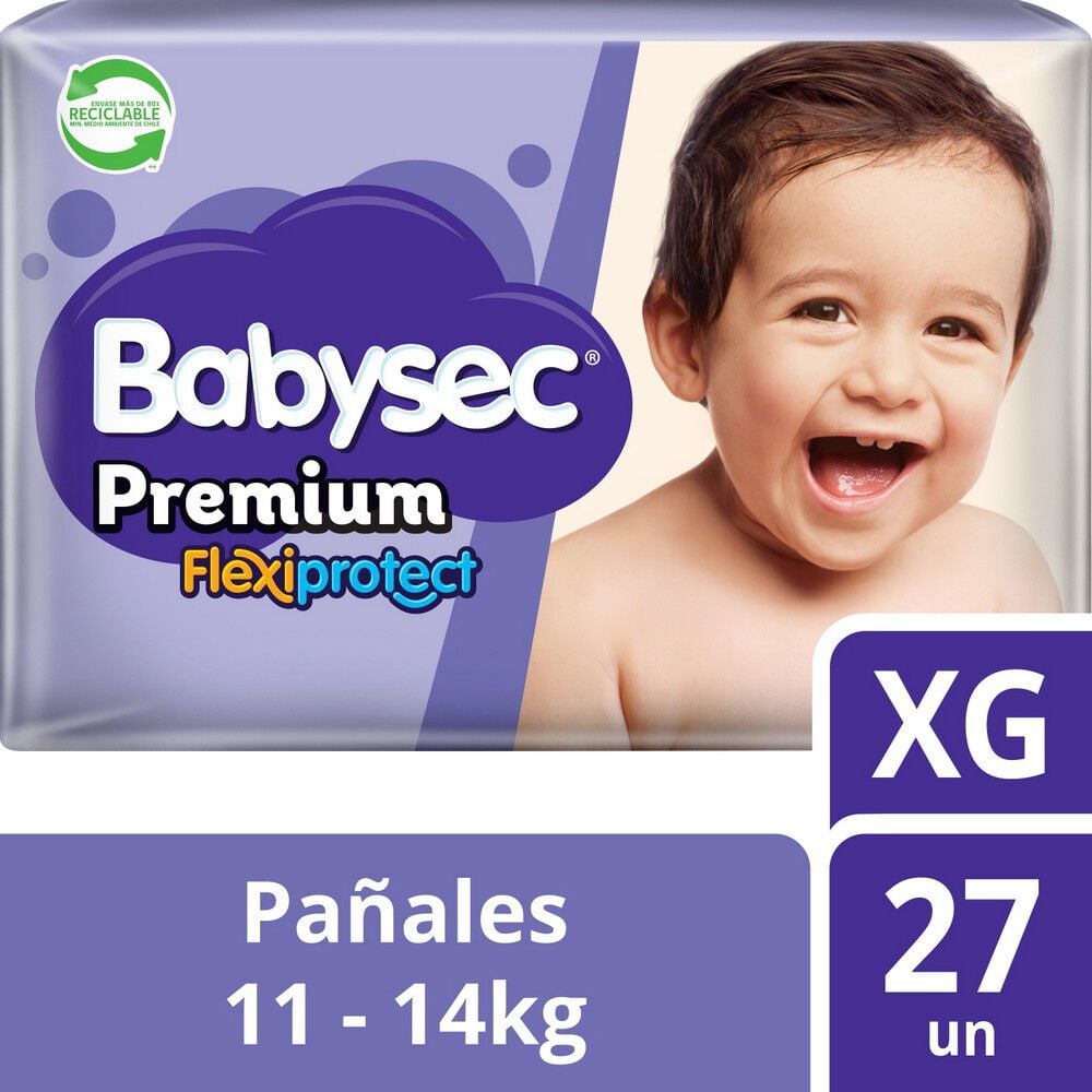 Pañal-Babysec-Premium-Flexiprotect-Talla-Xg-27-Pañales-imagen-1