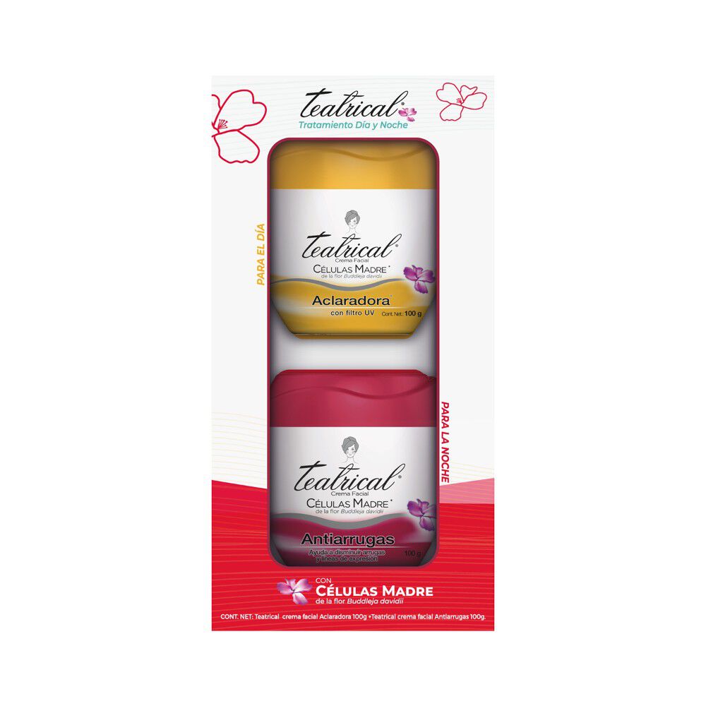 Pack-Crema-Facial-Aclaradora-100Gr-+-Crema-Facial-Antiarrugas-100Gr-imagen-1