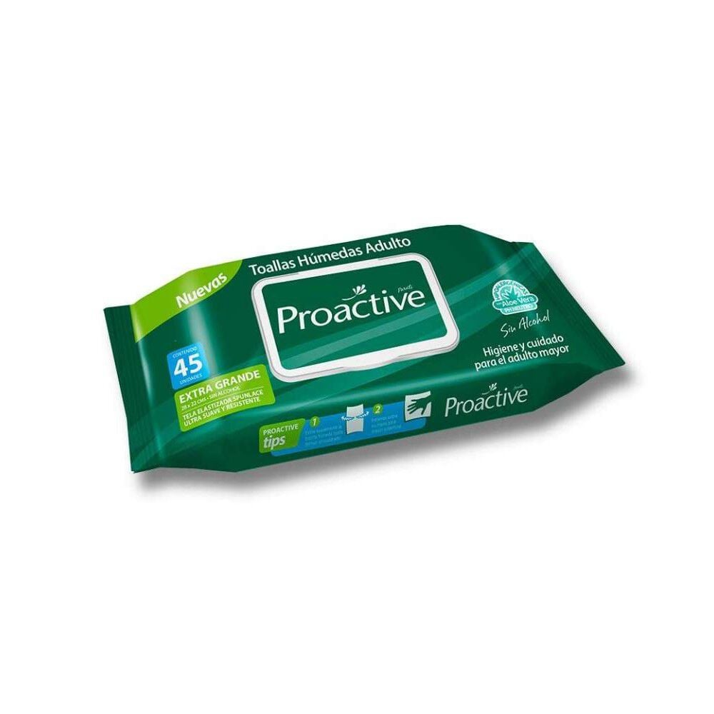 Toallas Húmedas Adulto Extra Grandes X45