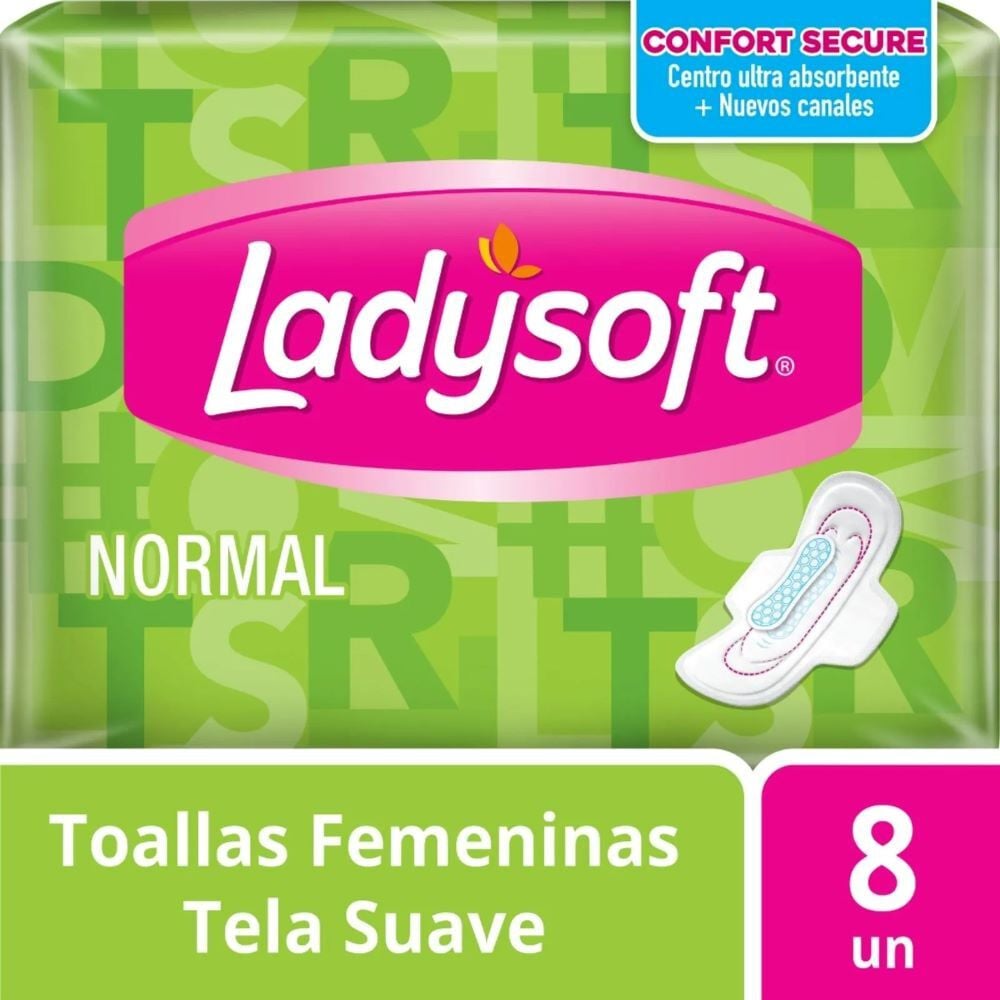 Toalla Higiénica Día  Normal Tela Suave 8 Unidades