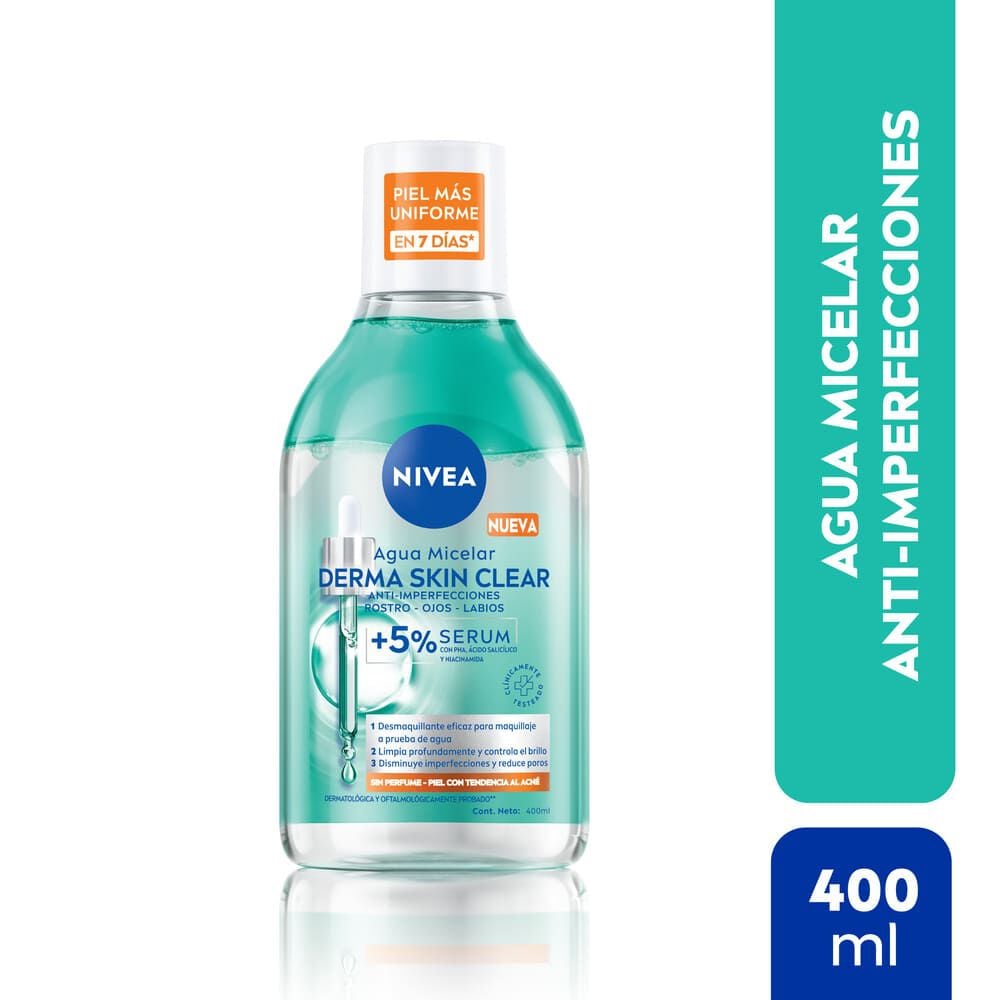 Derma Skin Clear Agua Micelar Bifásica 400ml