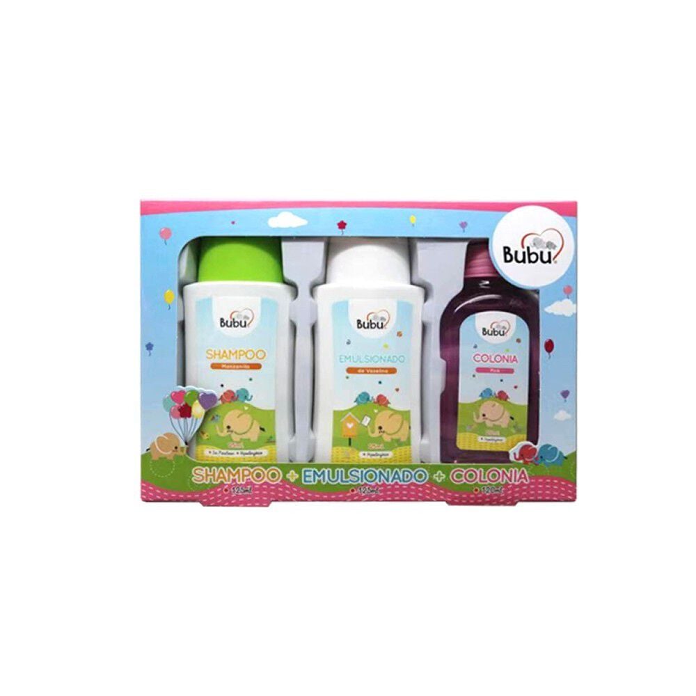 Set Shampoo 120 mL + Emulsionado 120 mL + Colonia Pink 125 mL