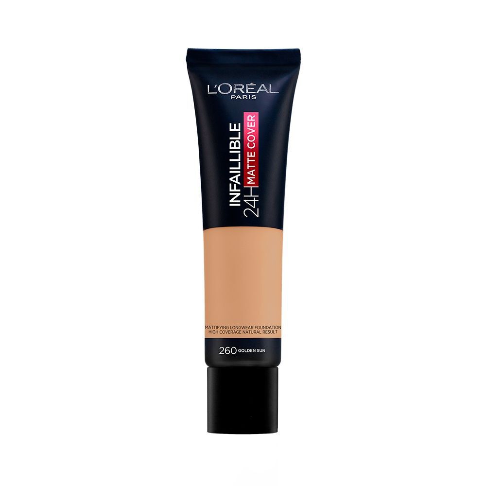 Base-Infallible-Matte-Cover-Foundation-Frites-260-Solell-Dore-imagen-1