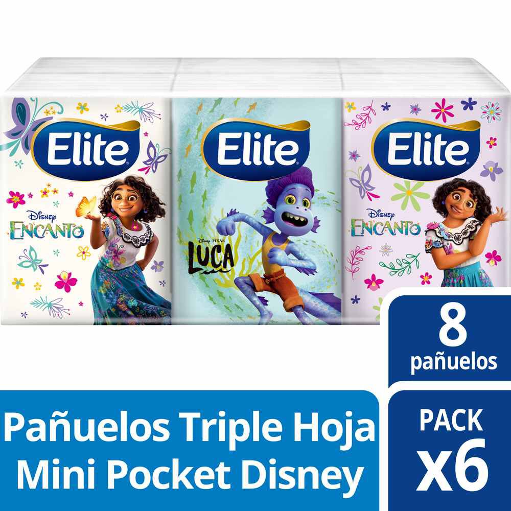 Pañuelos Desechables Compacto con Diseño 6 Unidades