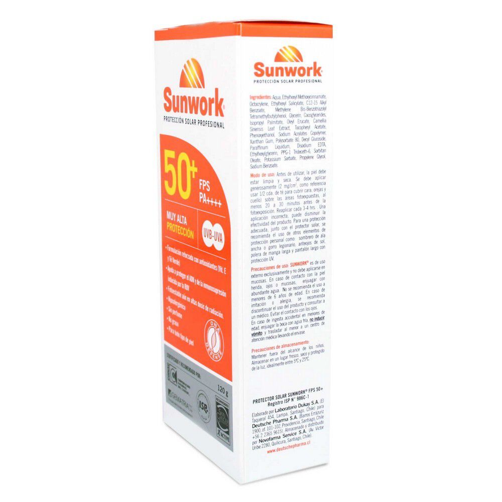 Sunwork-Fotoprotector-Fps-50+-Hipoalergénico-120-grs-imagen-2