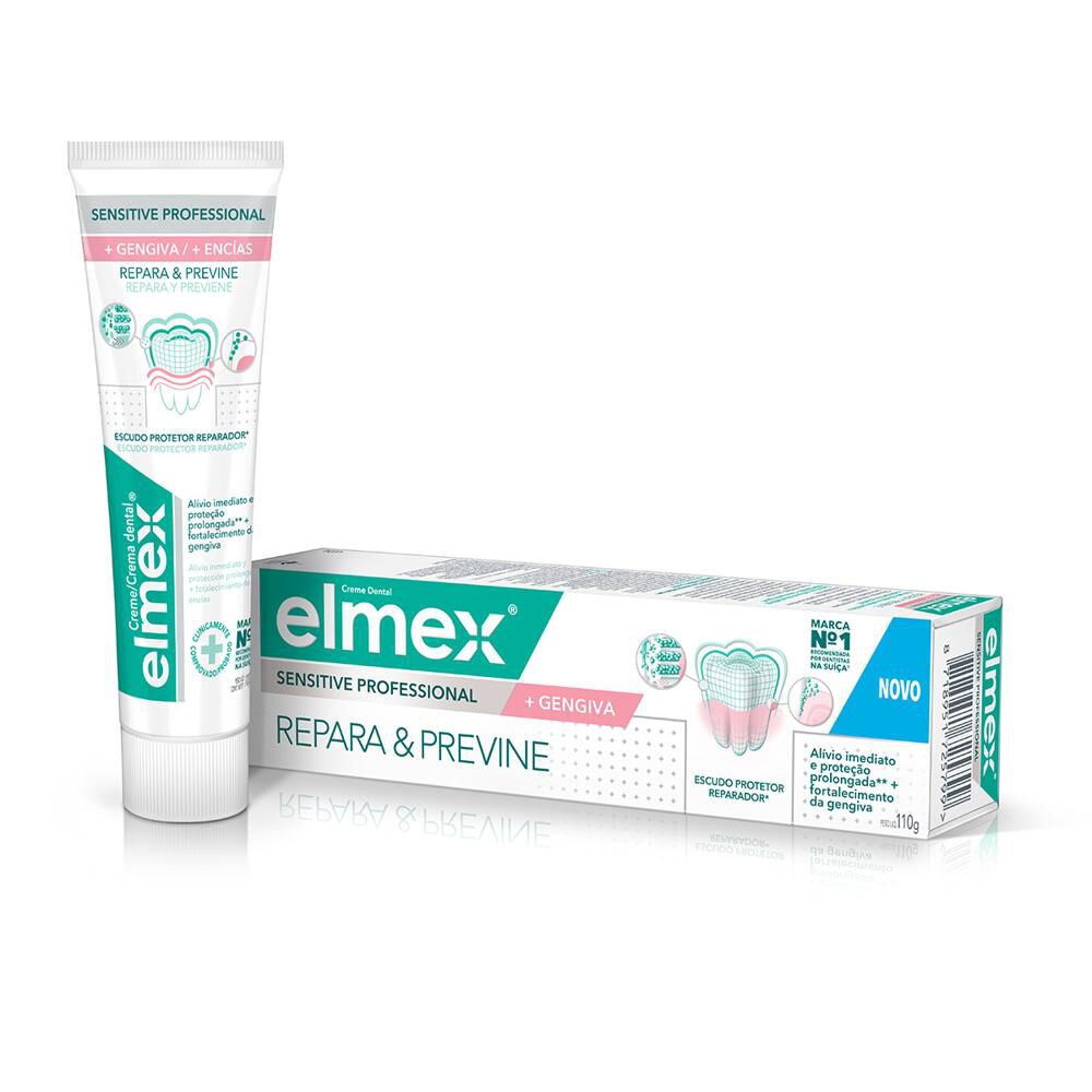 Pasta Dental Para Sensibilidad Elmex Sensitive Professional mas Encías 110G