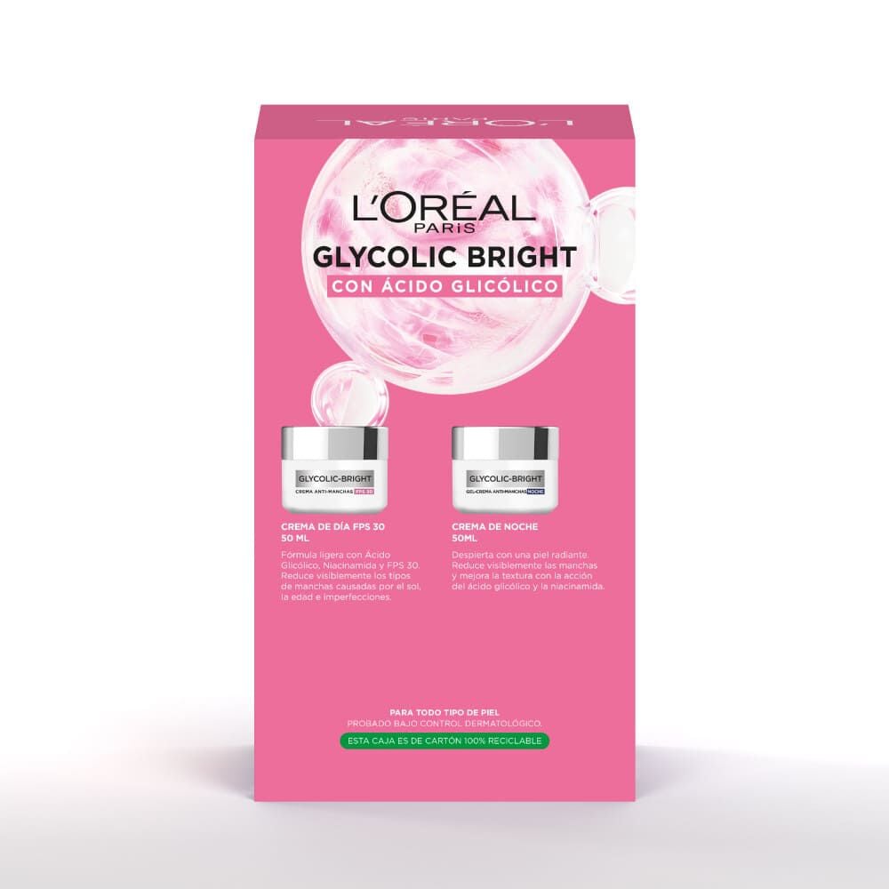 Rutina-Anti-Manchas-Glycolic-Bright:-Crema-De-Día-Fps30-Y-Crema-Gel-De-Noche-imagen-2