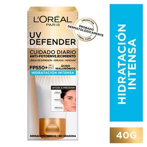 Uv-Defender-Crema-Facial-Anti-Fotoenvejecimiento-Fps50-+-Ácido-Hialurónico-Hidratación-Intensa-40-grs-imagen