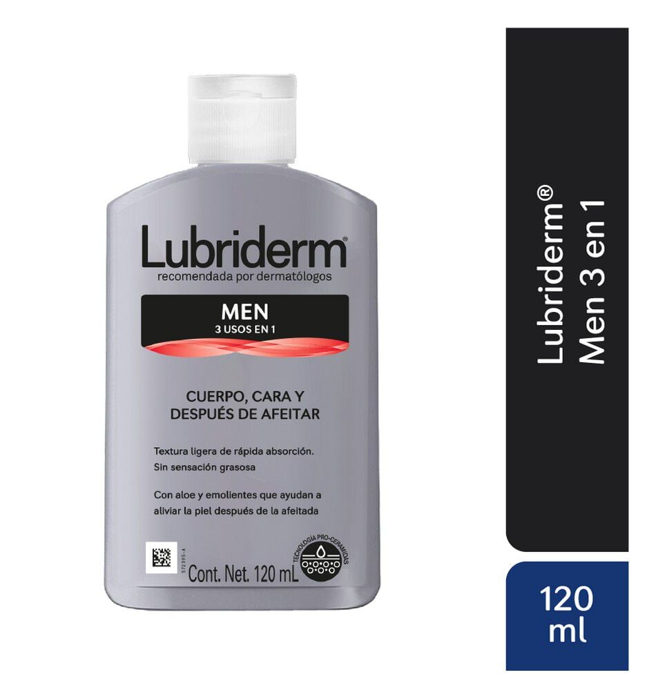 LUBRIDERM MEN CR.HUM120ML