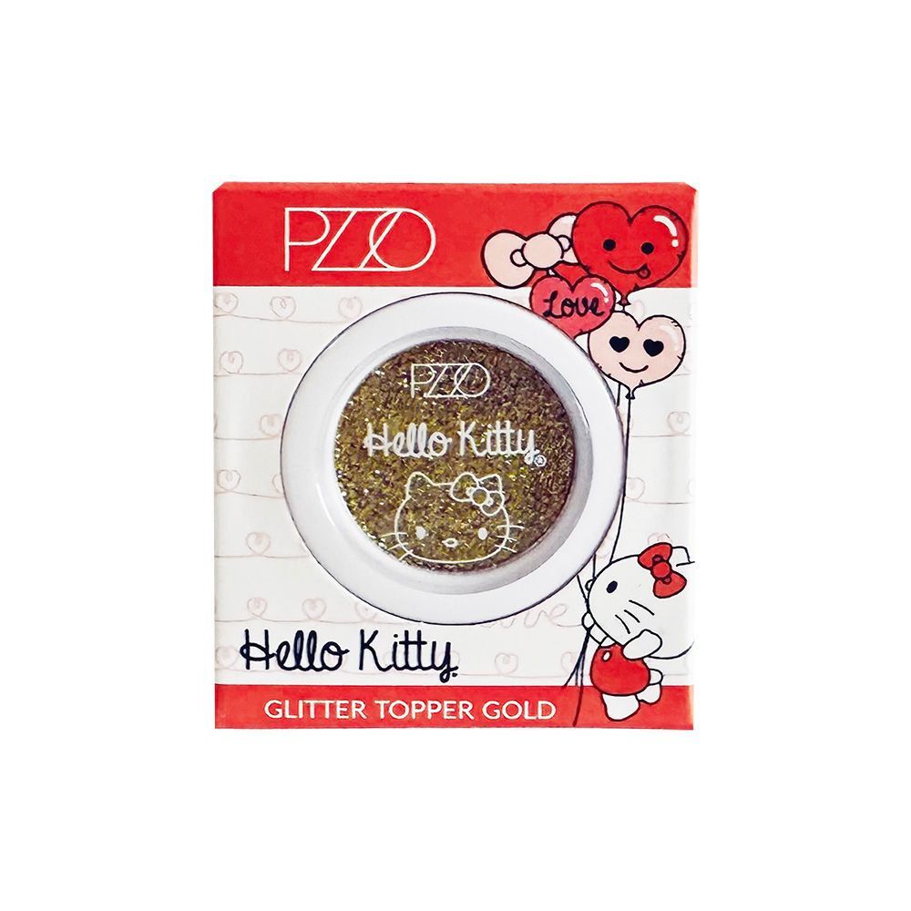 Topper-de-Glitter-Hello-Kitty-Gold-imagen-2