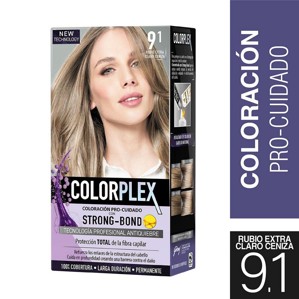 Coloración Permanente Pre-Cuidado Strong-Bond 9.1 Rubio Extra Claro Ceniza