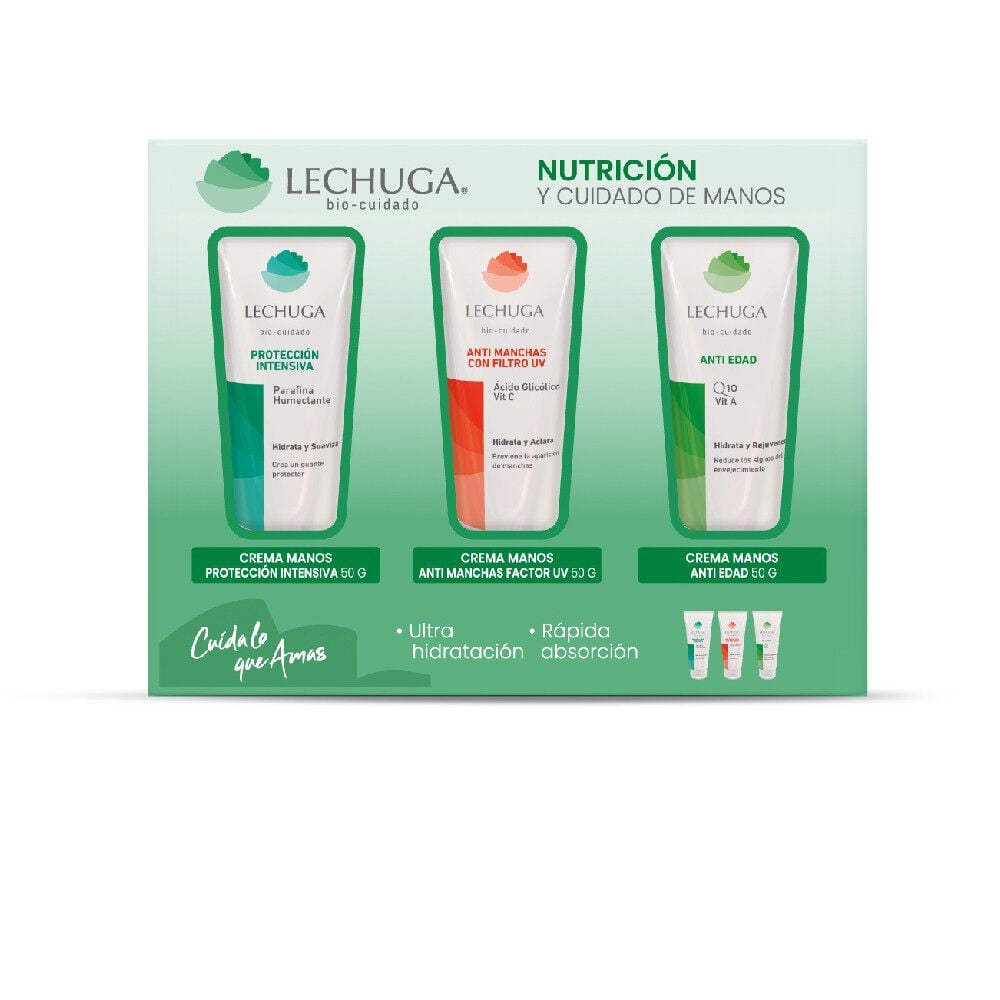 Estuche Cuidado Crema Protección Intensa 50 grs + Crema A/Manchas 50 grs + Crema A/Edad 50 grs