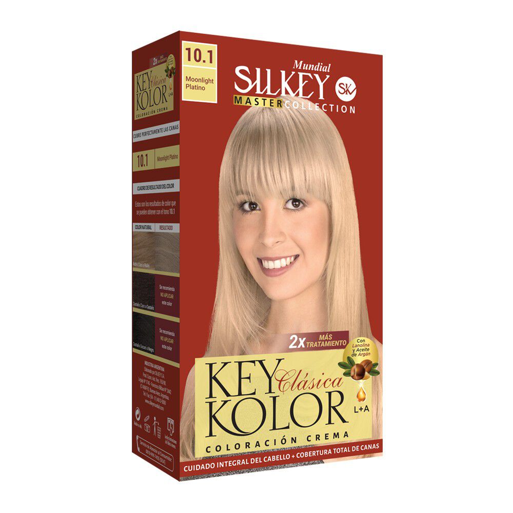 Key Kolor Kit Tintura Argan Rubio Clarisimo 10.1