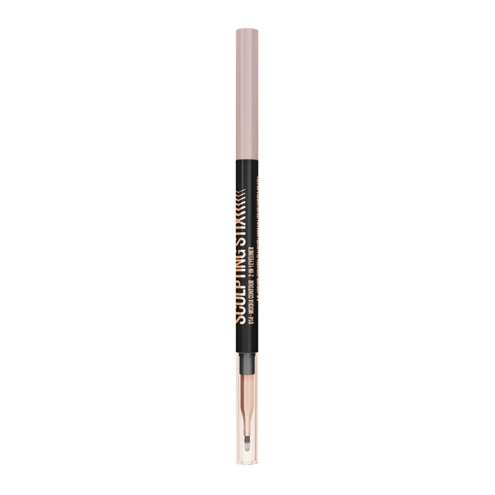 Delineador De Ojos Doble Punta Con Pincel, Sculpting Stix Tono Black Blur