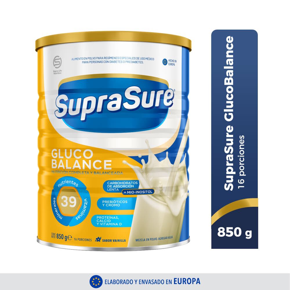 Suplemento en polvo para Diabético GlucoBalance Lata 850gr