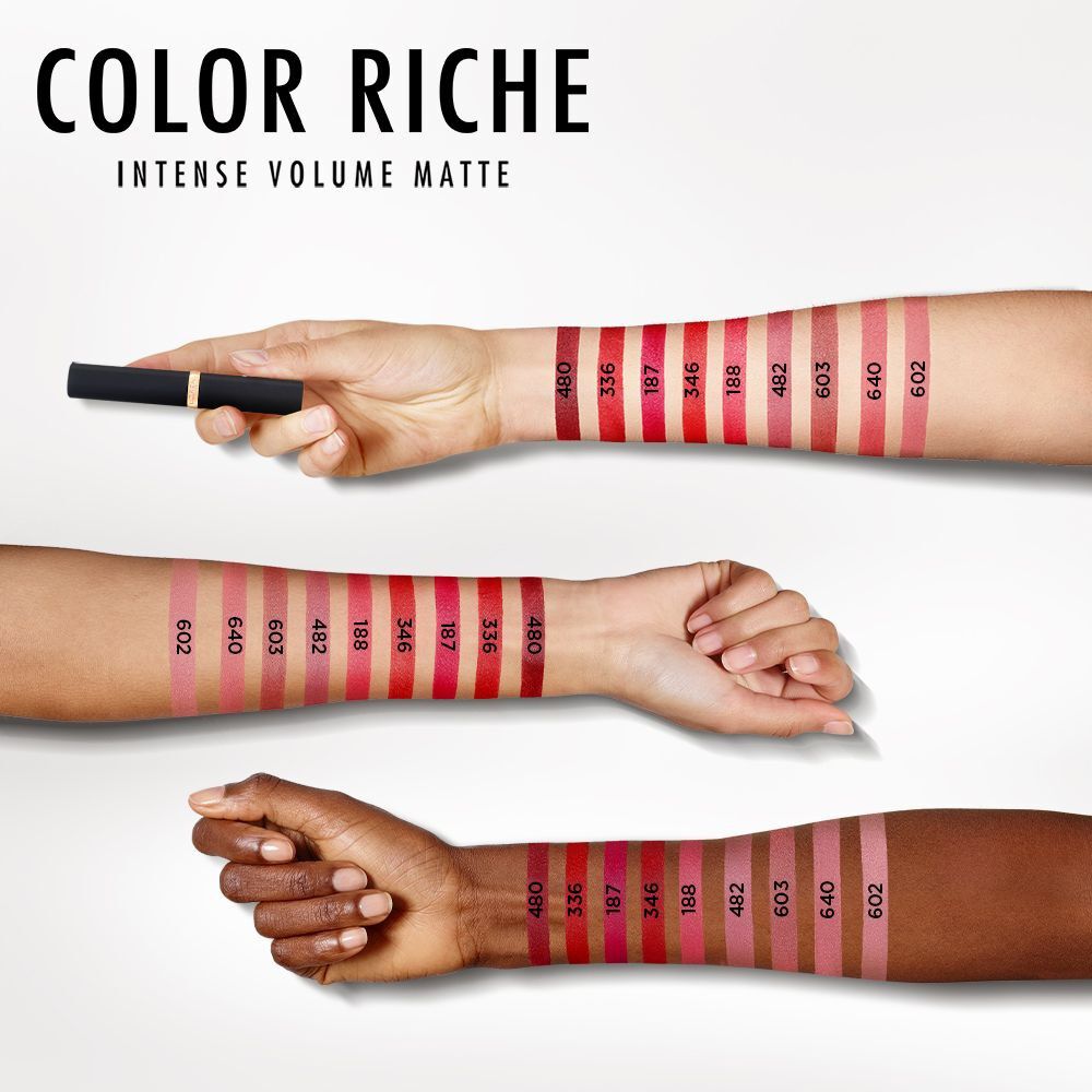 Labial-Color-Riche-Intense-Volume-Matte---336-Rouge-Avant-imagen-5