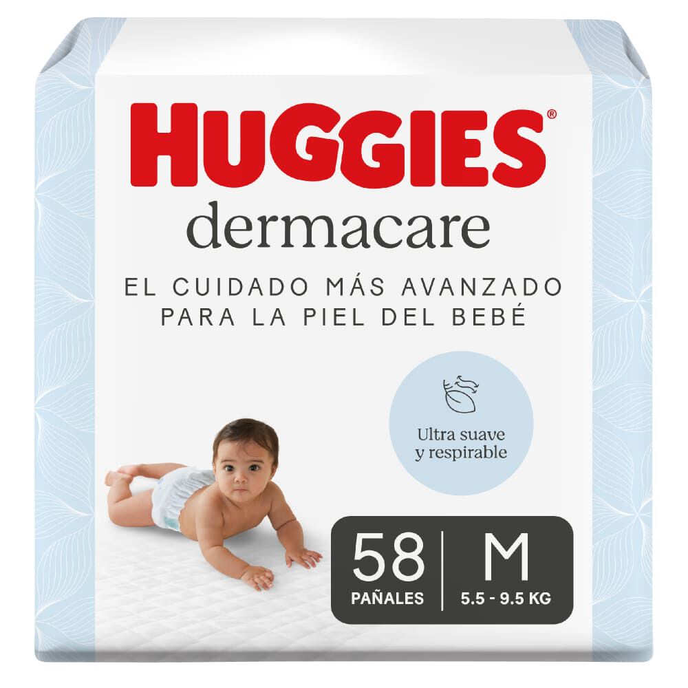 Pañales Huggies Dermacare 2/M 58U