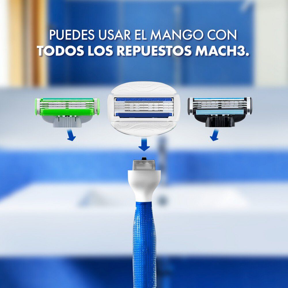 Máquina Afeitar Recargable + Cartucho Gillette