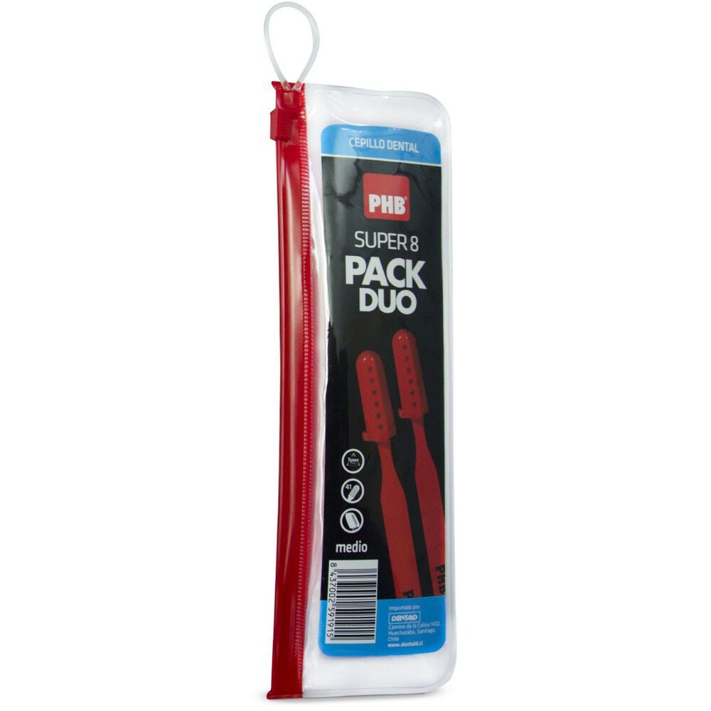 Pack Cepillo Dental Super 8 Duo + Envase