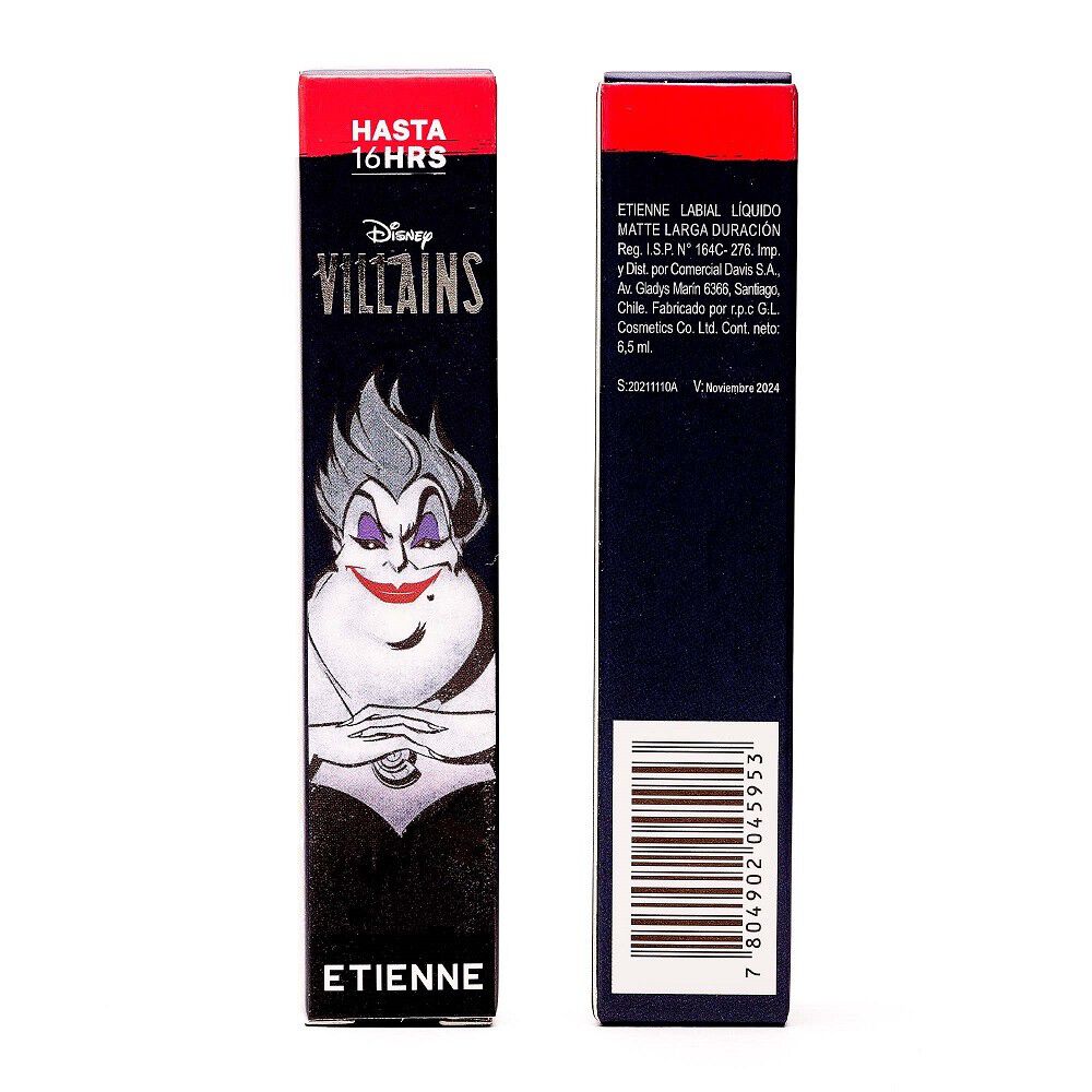 Labial-Líquido-Matte-Larga-Duración-Villanas-Úrsula-6.5-ml-imagen-3