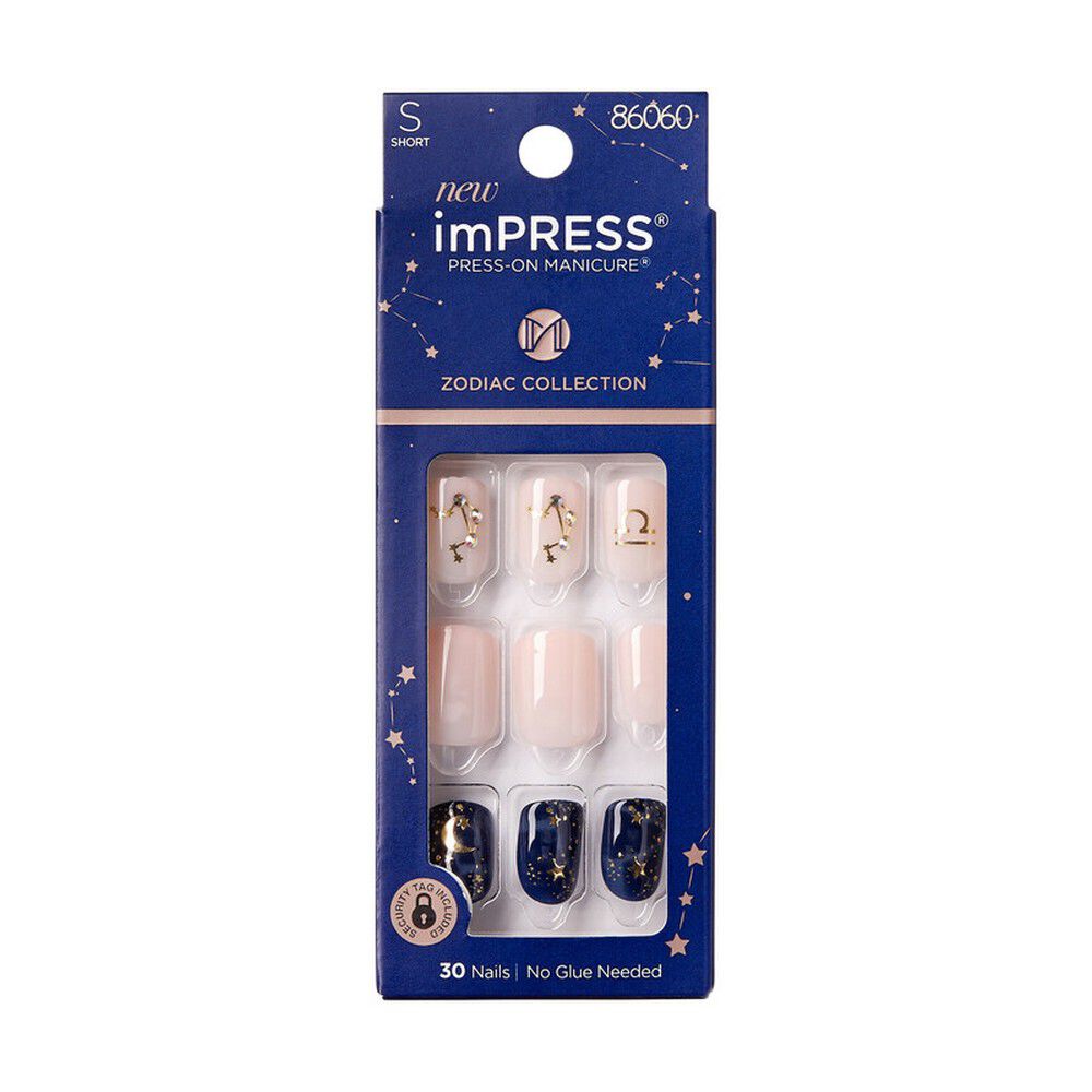 New-Impress-Colección-Zodiaco-Libra-Press-On-Manicure-30-Unidades-imagen-1