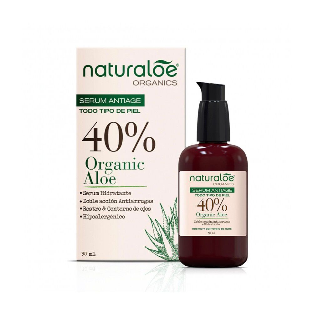 Serum Antiage 40% Organic Aloe T/Tipo Piel 30 mL