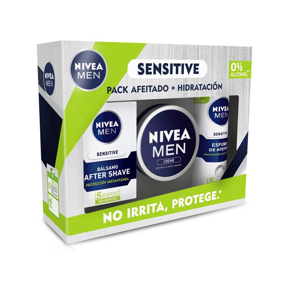 Pack-NIVEA-Men-Sensitive-Bálsamo-After-Shave-100-mL-+-Espuma-de-Afeitar-200-mL-+-Crema-hidratante-150-mL-imagen-1