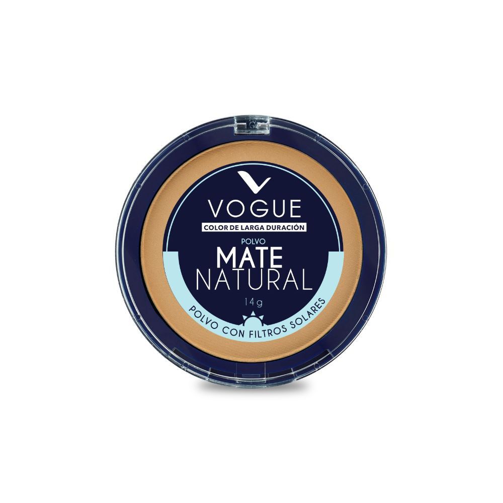 Mate Natural Maquillaje Compacto de 14 gr. Color Arena