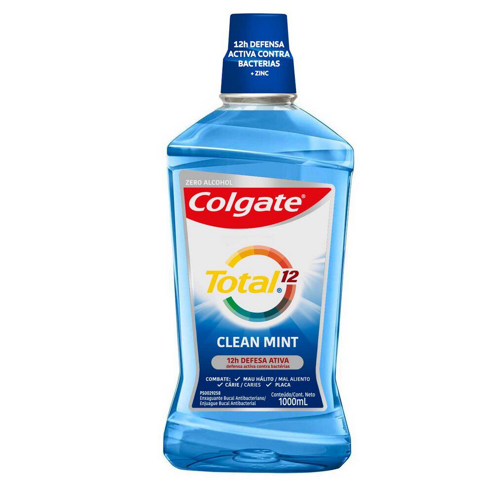 Total-12-Enjuague-Bucal-Antibacterial-Clean-Mint-Zero-Alcohol-1000-mL-imagen-1