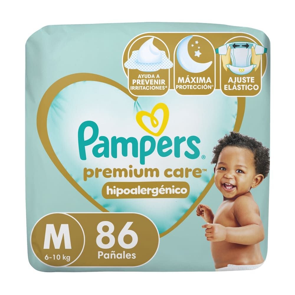 Premium Care Pañales Desechables M 86 Unidades