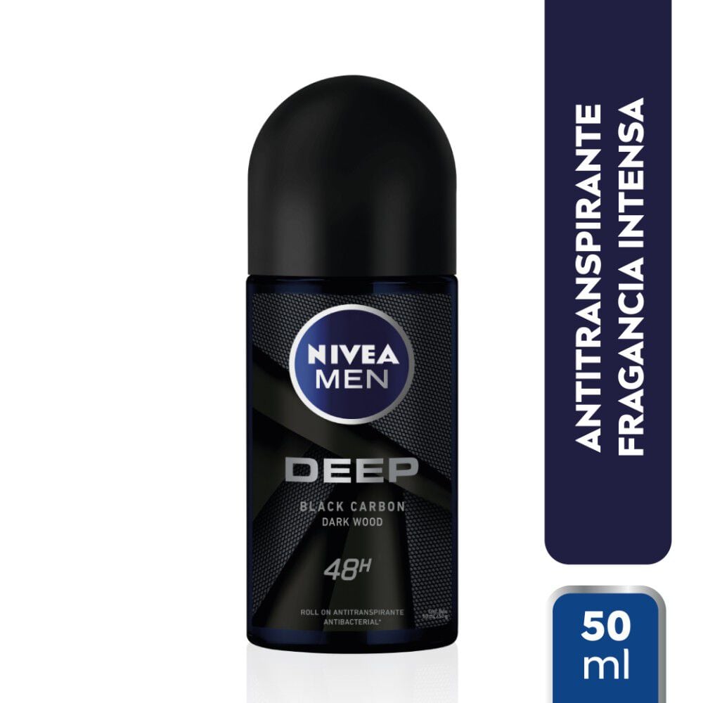 Antitranspirante Nivea Men Deep Dark Wood Roll On 50 mL