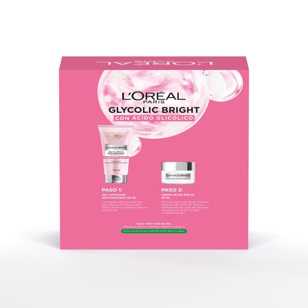 Rutina-Anti-Manchas-Glycolic-Bright:-Gel-De-Limpieza-Y-Crema-De-Día-Fps30-imagen-2