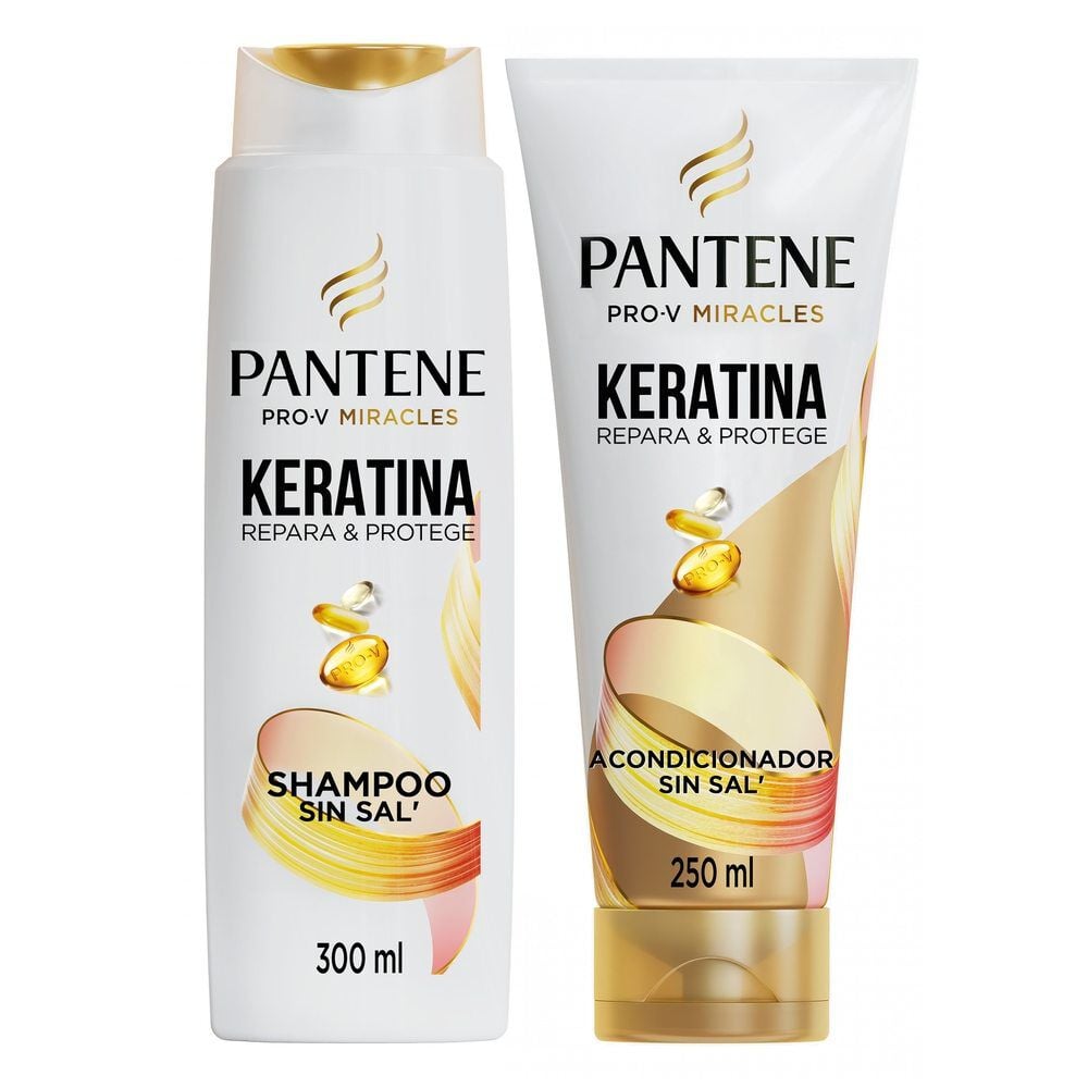 Pack Shampoo 300 ml + Acondicionador Keratina 250 ml