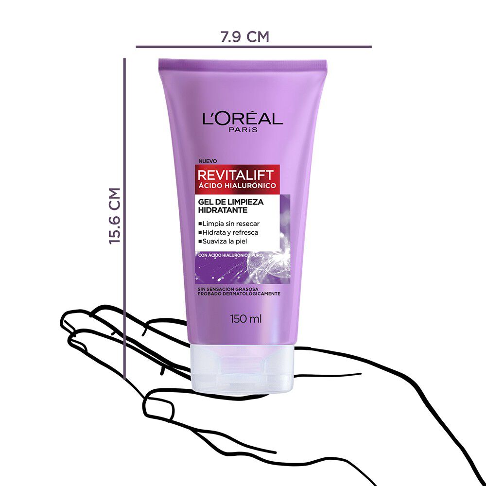 Gel-de-Limpieza-Hidratante-Revitalift-Ácido-Hialurónico-150-mL-imagen-4