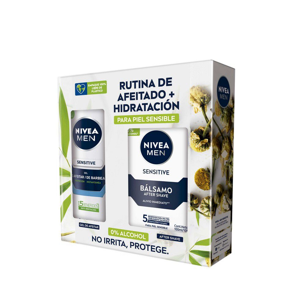 Pack-Men-Sensitive-Gel-Afeitar-200ml-+-After-Shave-100ml-imagen-3