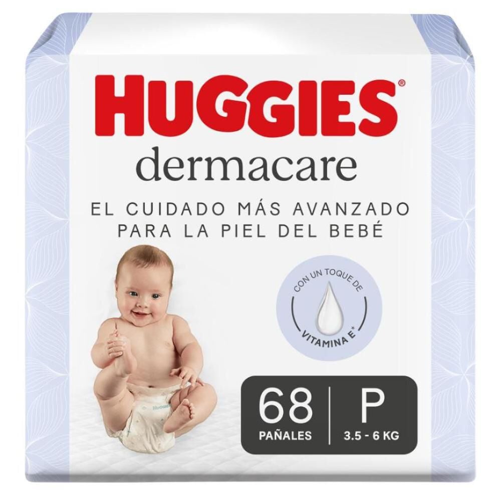 Pañales Huggies Dermacare 1/P 68U