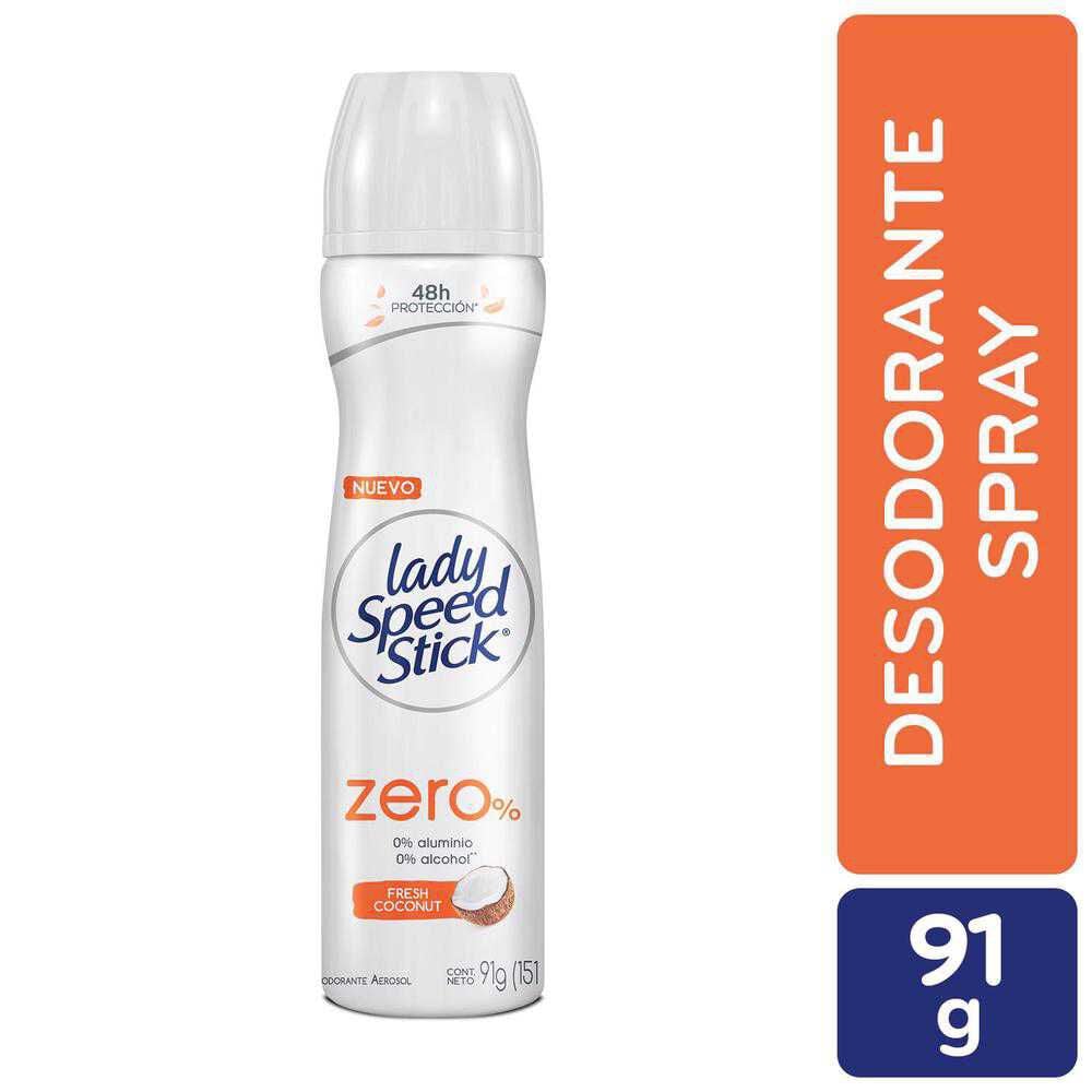 Desodorante en Spray Zero% Coconut 91gr